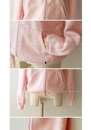 网红小熊卫衣粉色外套,网红必备时尚单品